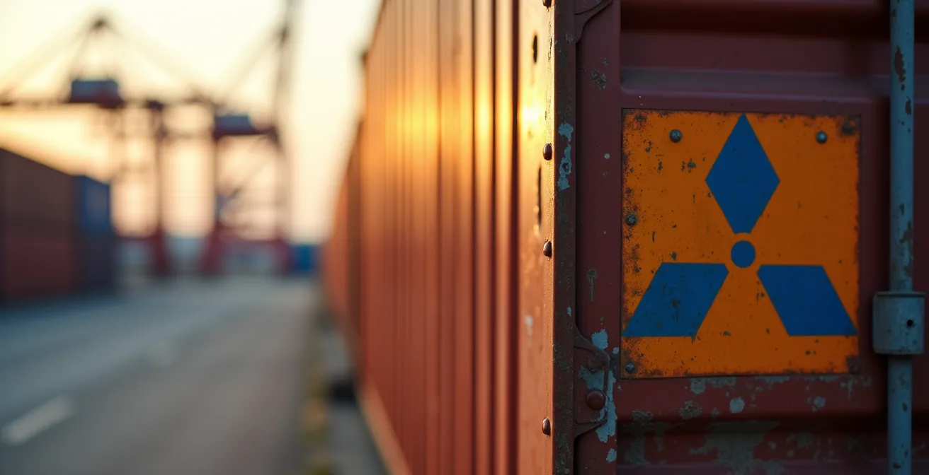 Transition d'étiquetage sur conteneur entre transport routier et maritime